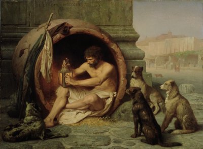 Diógenes, 1860 (óleo sobre linho) de Jean Leon Gerome